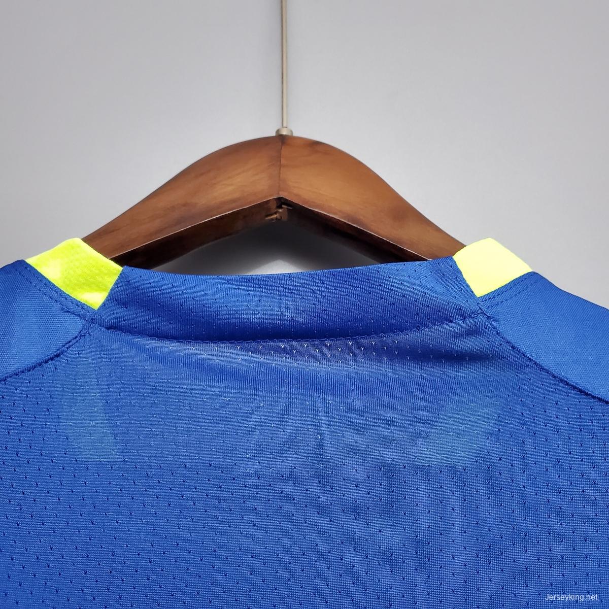 Brazil training suit blue Soccer Jersey