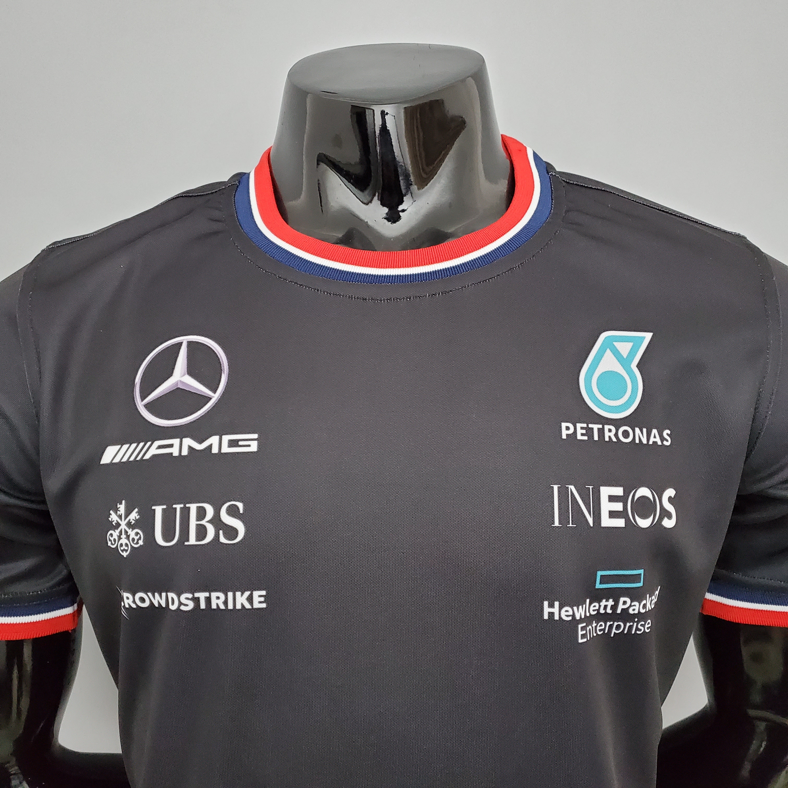 F1 Formula One racing suit; Mercedes black S-5XL