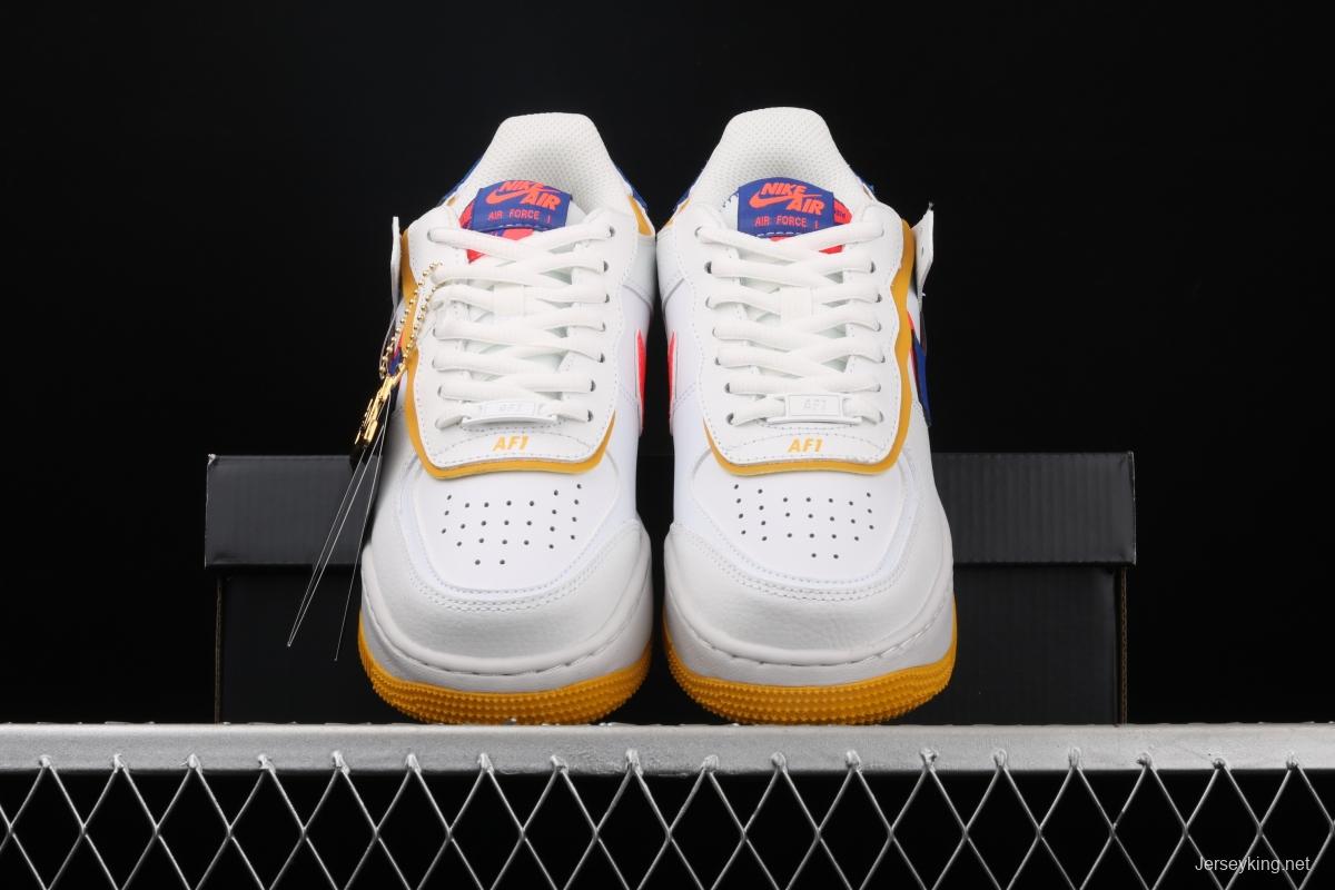 NIKE Air Force 1 ShAdidasow light weight heightened low-top 100-top board shoes CI0919-105