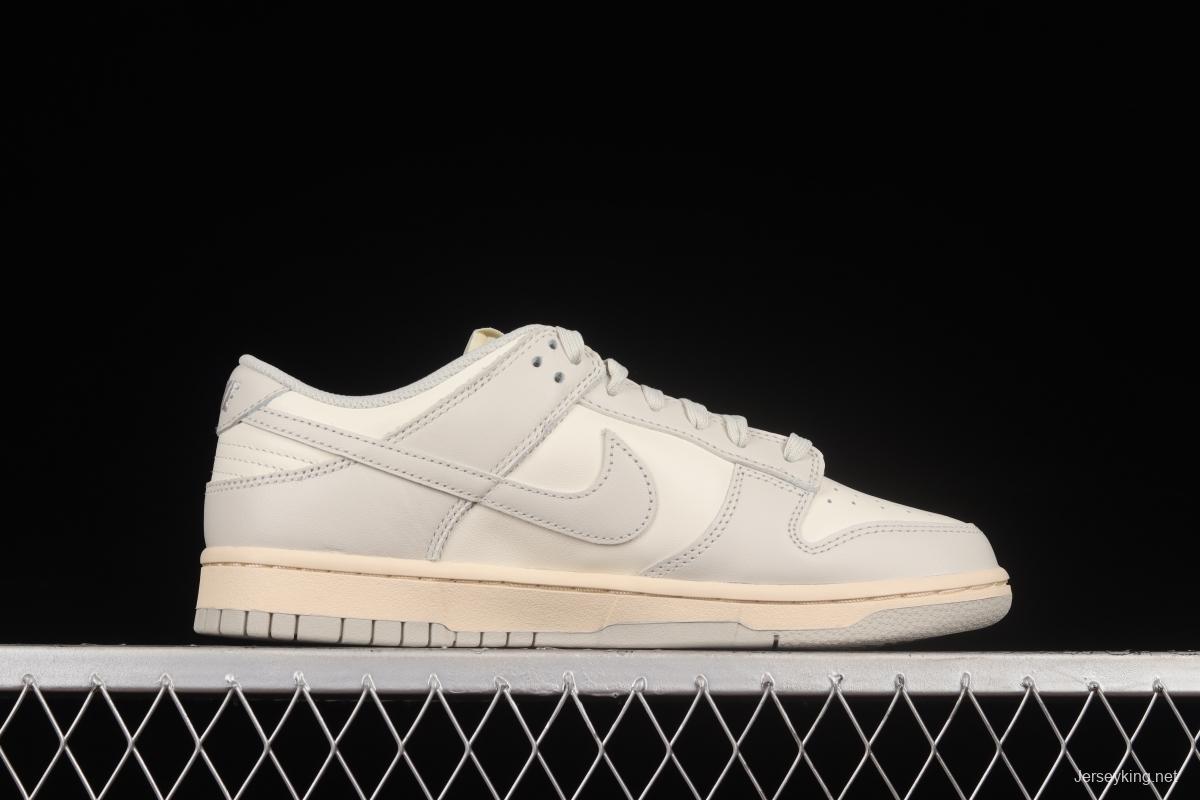 NIKE DUNK Low Bone White Color Matching SB Buckle Backboard Fashion Casual Sneakers DD1503-107