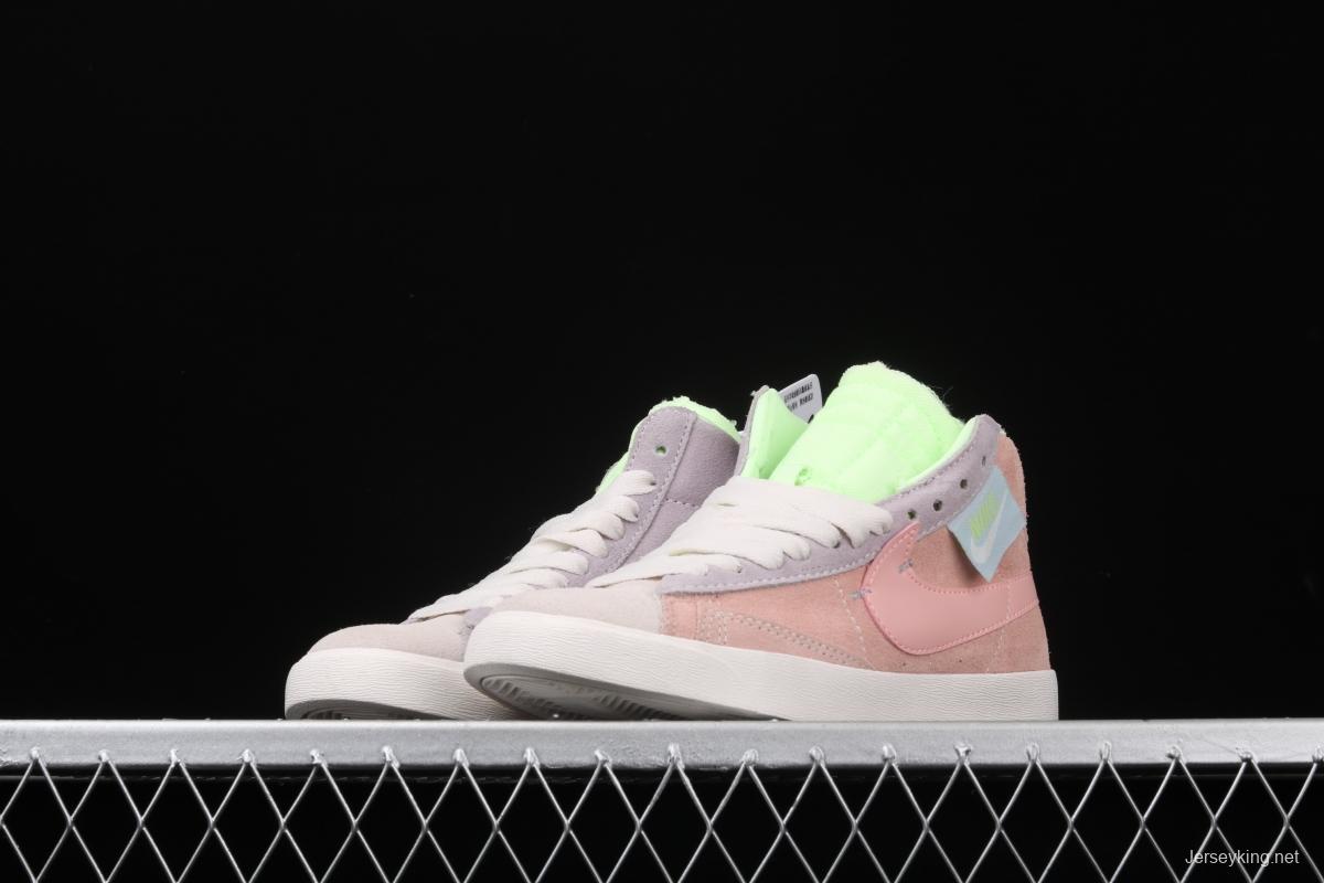 NIKE Blazer Mid Rebel trailblazer Macaron deconstructs casual board shoes CQ7786-661