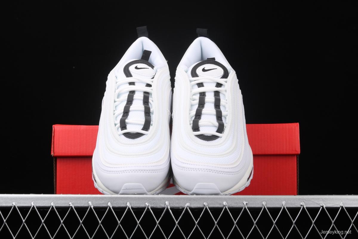 NIKE Air Max 97 Ultra'17 White Black White Rice Black 3M reflection retro leisure sports air cushion jogging shoes 921733-103