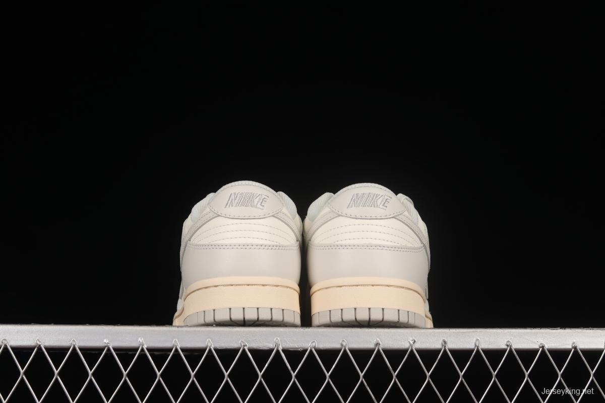 NIKE DUNK Low Bone White Color Matching SB Buckle Backboard Fashion Casual Sneakers DD1503-107