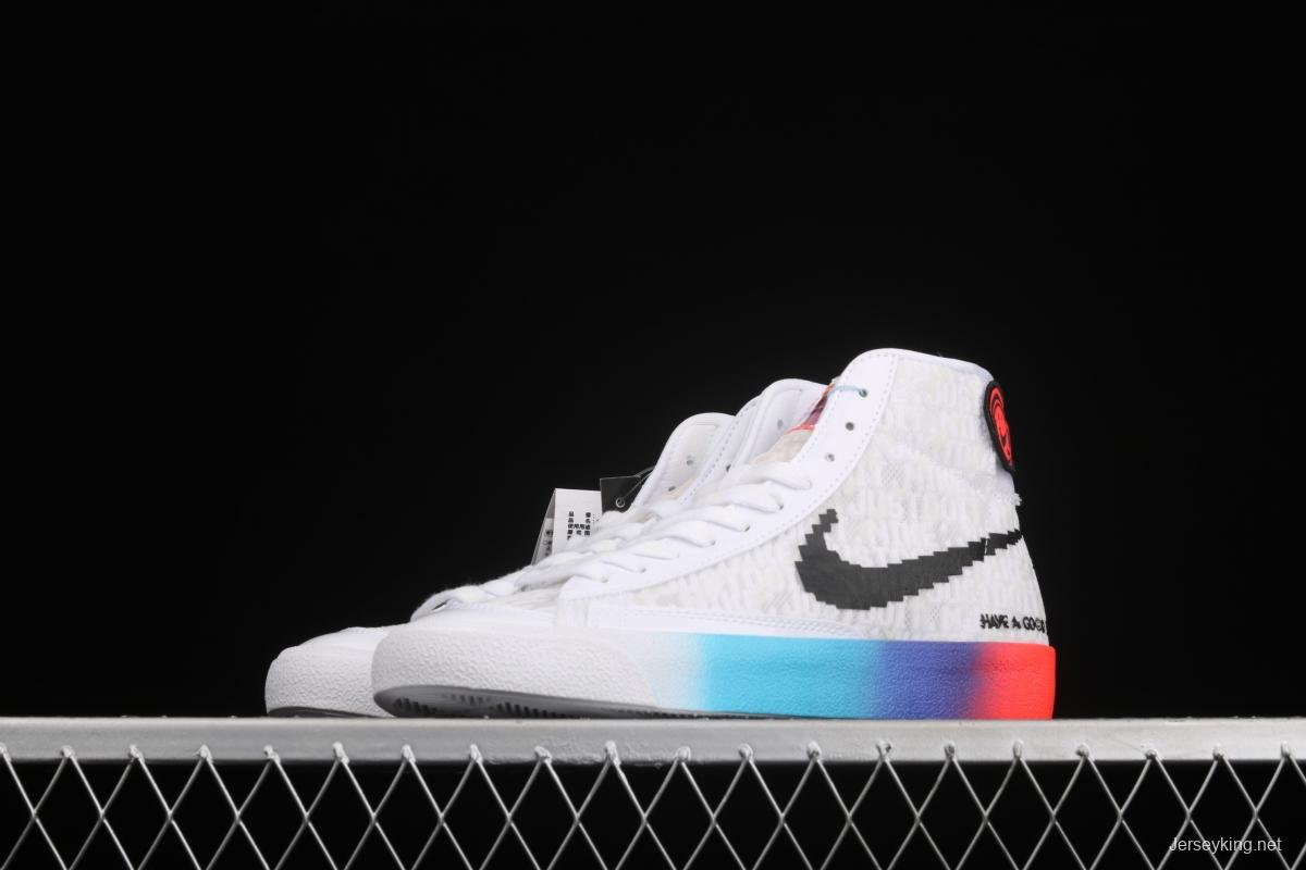 NIKE Blazer Mid'77 Vintage Have A Good Game video game pixel League of Legends Trail Blazers high-top casual board shoes DC3281-101