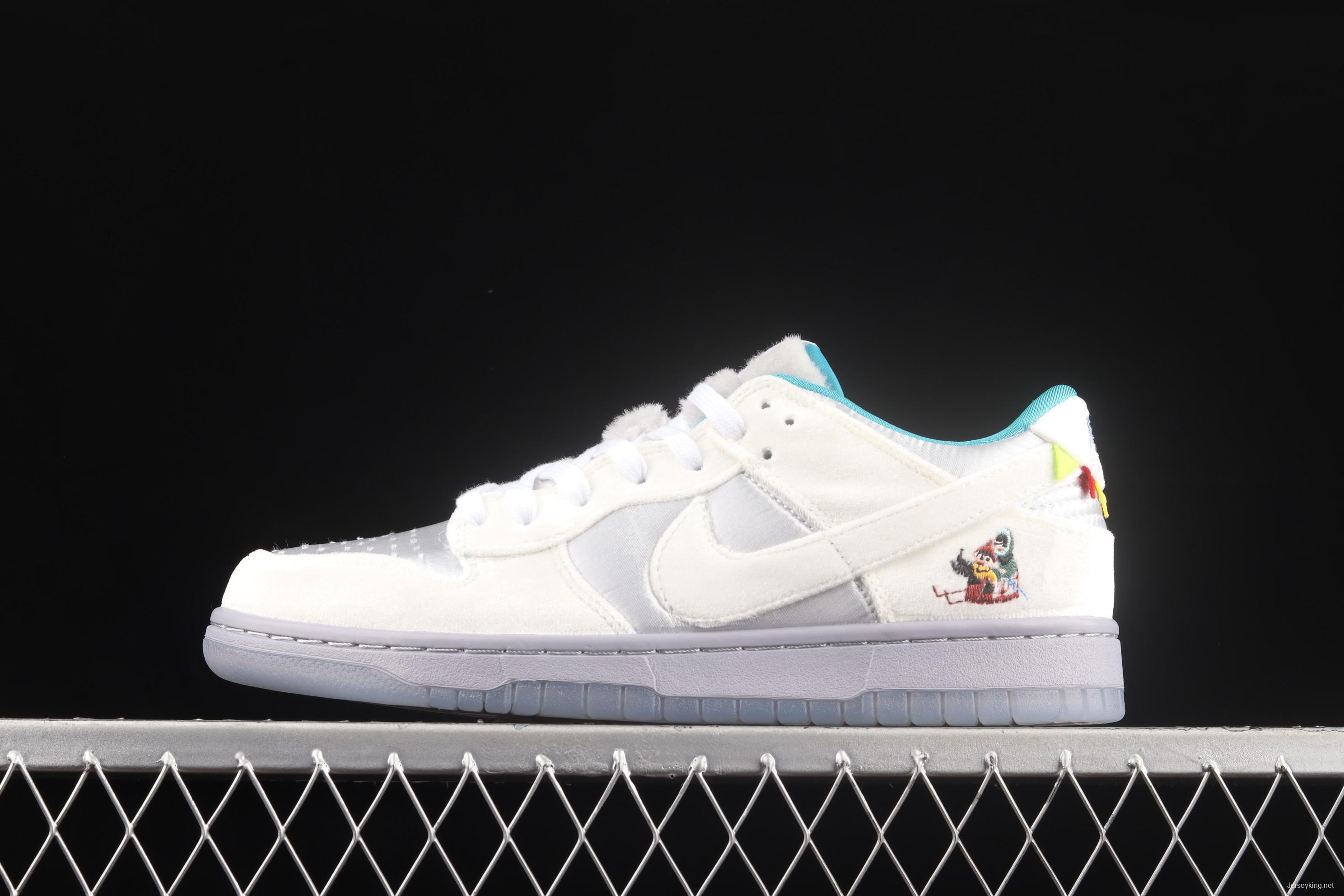 NIKE DUNK Low ICE ice and snow color SB buckle rebound fashion leisure board shoes DO2326-001