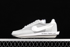 Fragment Design x Sacai x NIKE LDWaffle co-named overlapping design avant-garde waffle deformable leisure jogging shoes DH2684-001