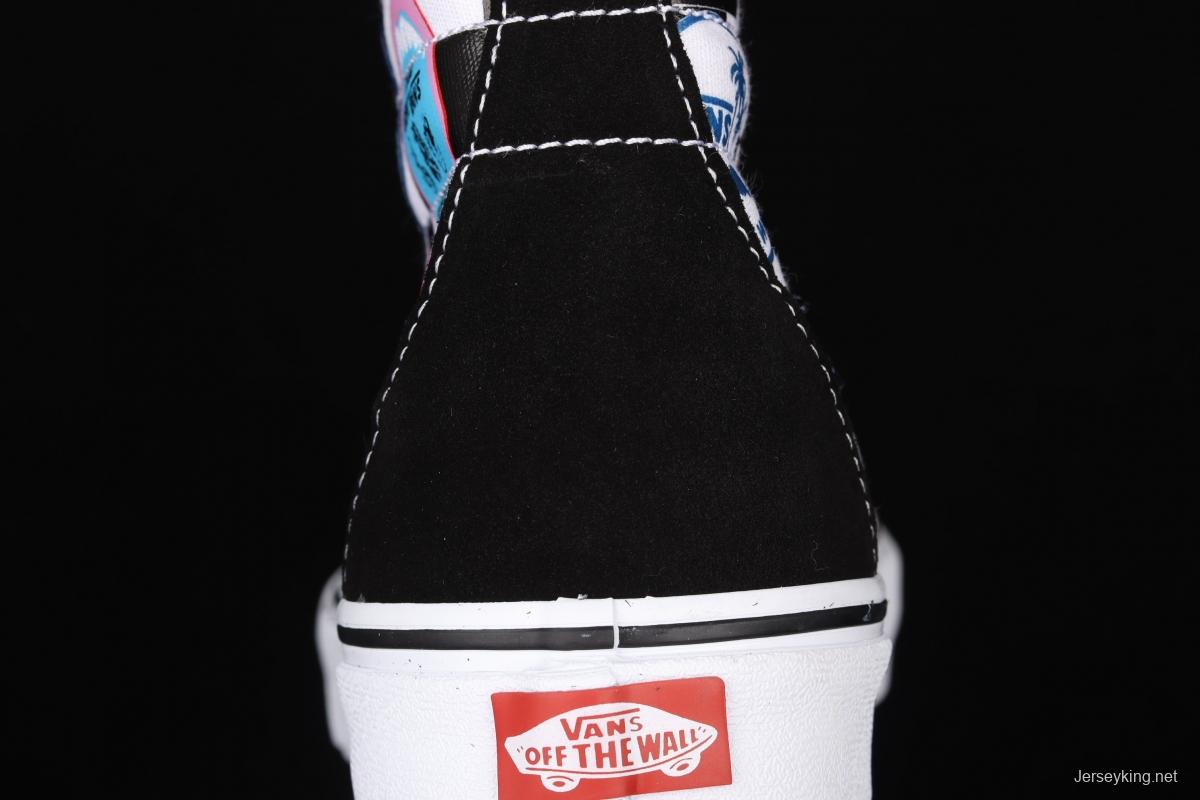 Vans Sk8-Hi 138Decon logo printed side stripes high-end casual high-upper shoes VN0A3MV13P0