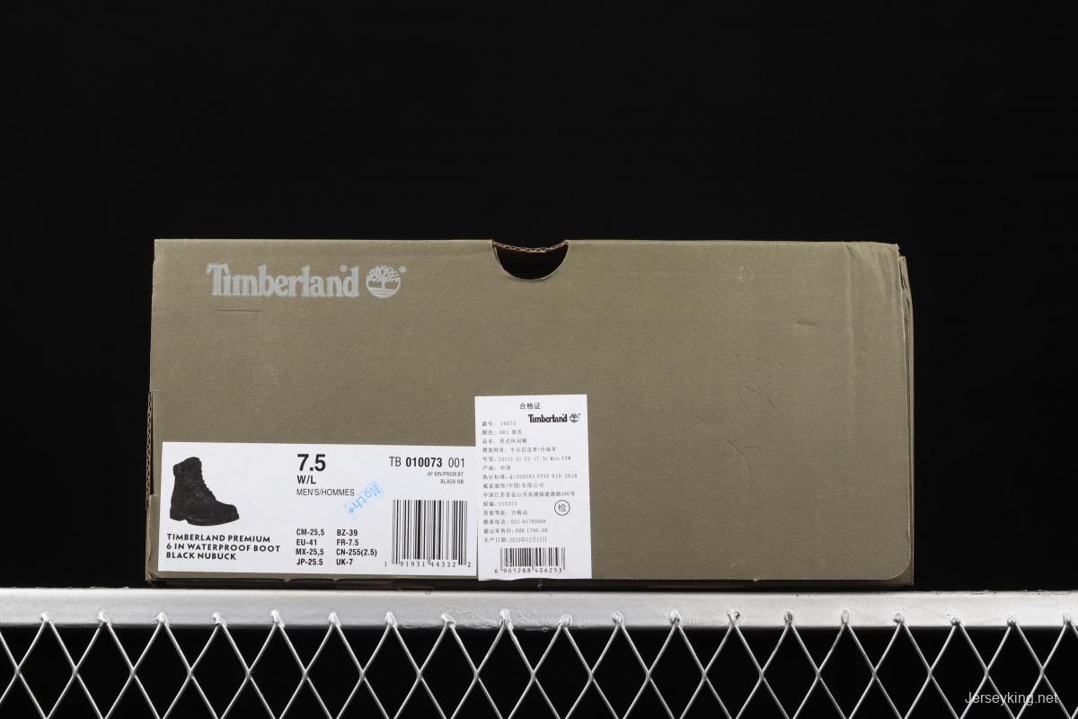 Timberland Black High seven-hole male code 10061 six-hole female code 10361 TB010073 001