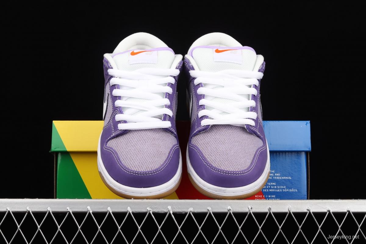 NIKE SB DUNK Low Prm secret purple color SB buckle rebound fashion casual board shoes DA9658-500