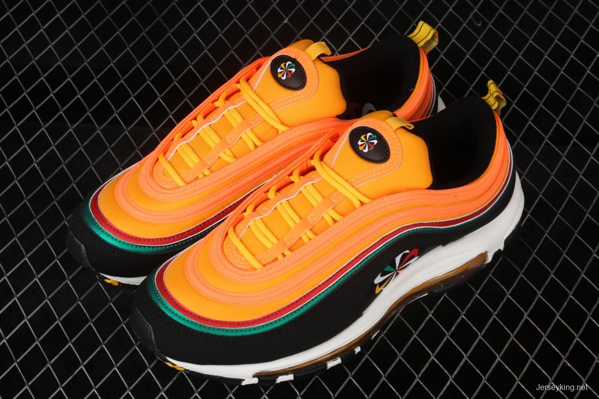 NIKE Air Max 97 new color matching air cushion running shoes CK9399-001