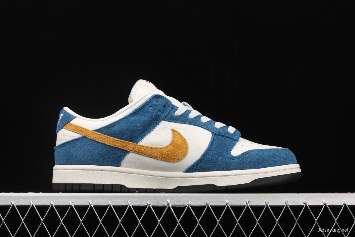 Kasina x NIKE SB DUNK Low co-signed blue and yellow retro low-top leisure sports skateboard shoes CZ6501-100