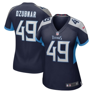 Women's Nick Dzubnar Navy Player Limited Team Jersey