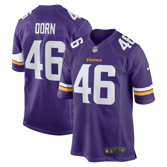 Men's Myles Dorn Purple Player Limited Team Jersey