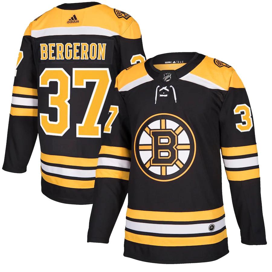 Men's Patrice Bergeron Black Player Team Jersey