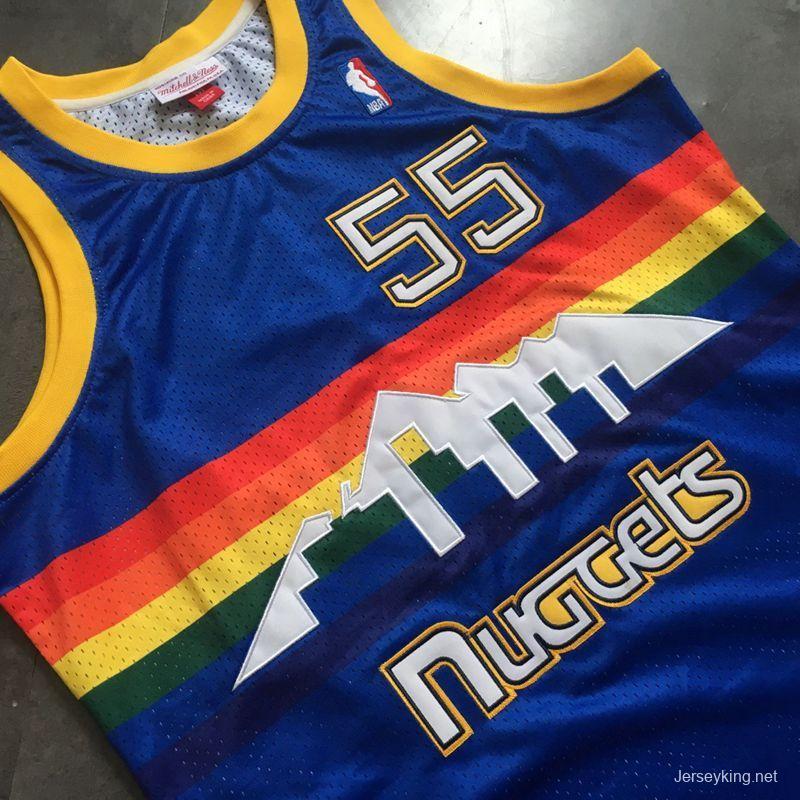 Men's Dikembe Mutombo Blue Retro Classic Team Jersey