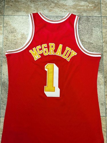 Men's Tracy McGrady Red Retro Classic Team Jersey