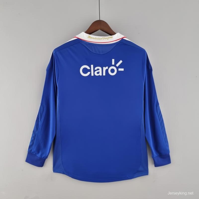 Retro 2011 Long Sleeve Universidad De Chile Home Soccer Jersey