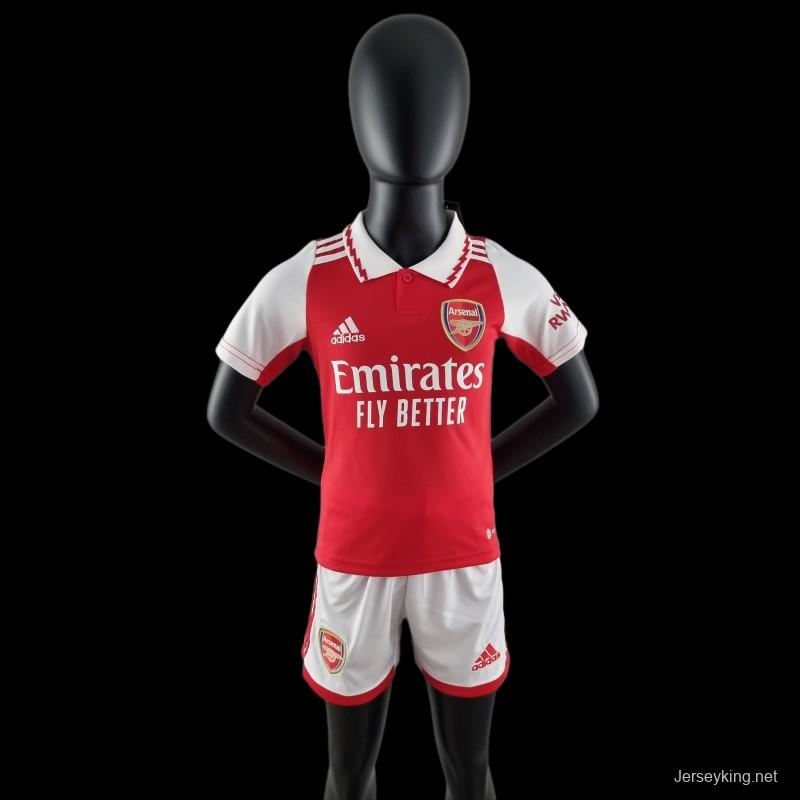 22/23 Arsenal Home Kids SIZS:16-28 Soccer Jersey