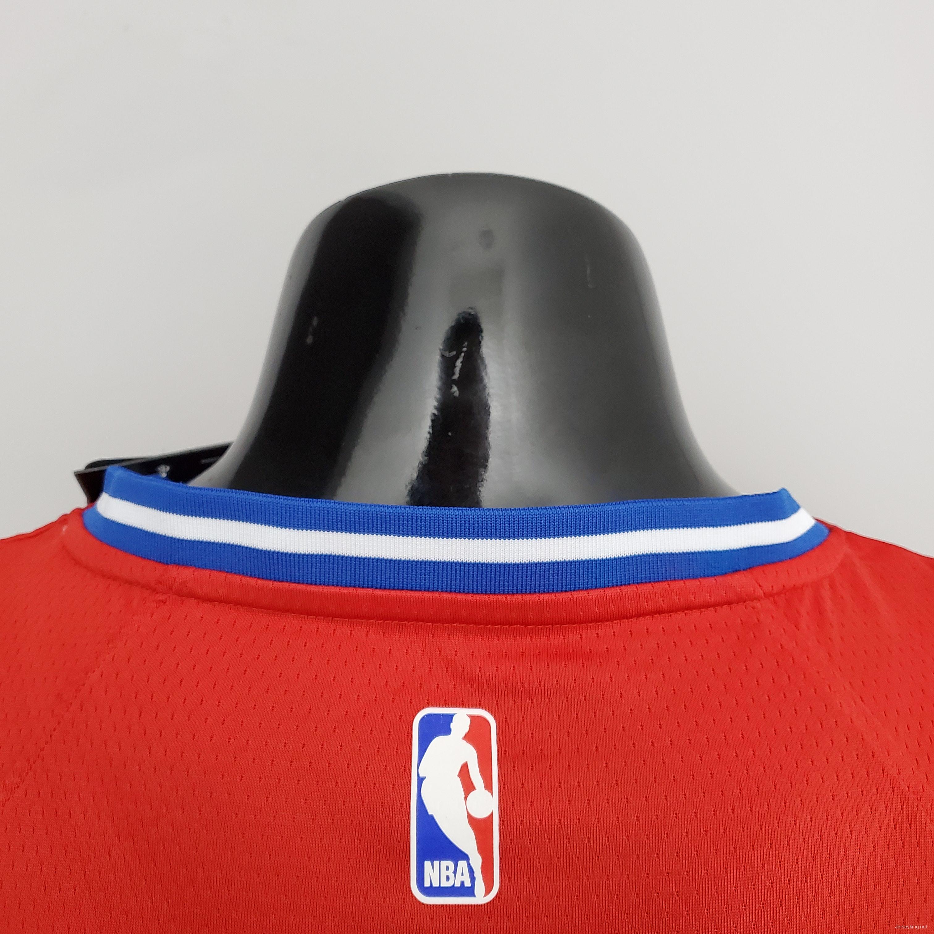 NBA 76ers Harden #1 V-Neck Red