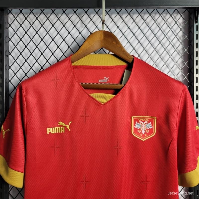 2022 Serbia Home Soccer Jersey