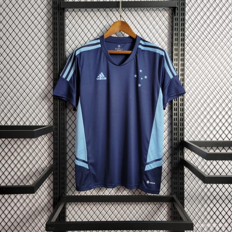 22/23 Cruzeiro Training Jersey Blue Jersey