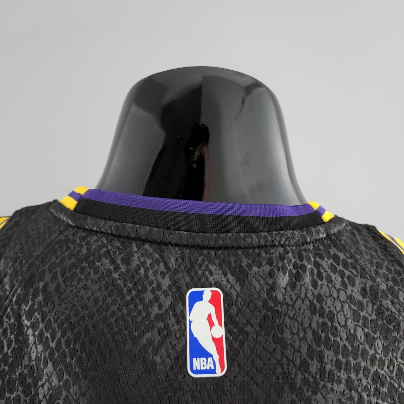 TOSCANO#95 Los Angeles Lakers Black NBA Jersey