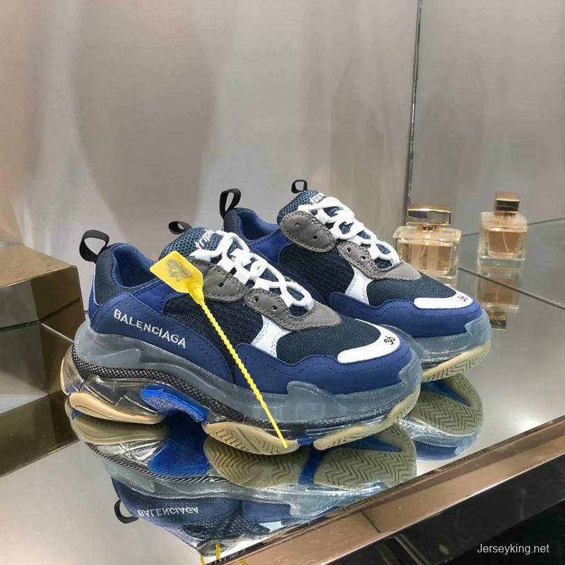 Men/Women Balenciaga Triple S Sneaker Navy