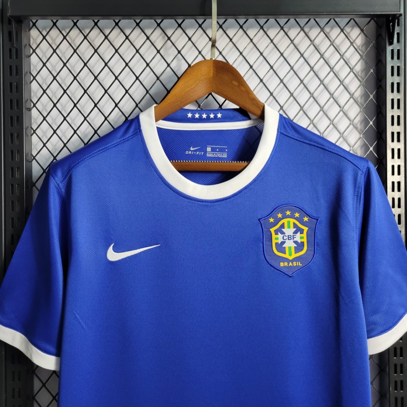 Retro 2006 Brazil Away Blue Jersey
