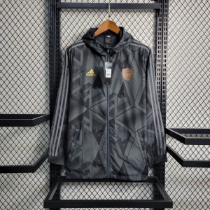 22-23 Arsenal Black Windbreaker