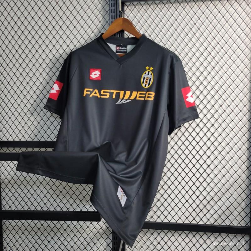 Retro 01-02 Juventus Away Black Soccer Jersey