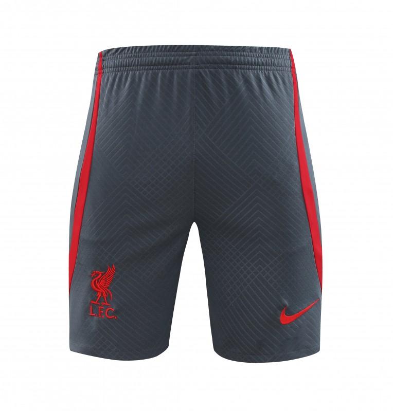 23-24 Liverpool White/Blue Grid Short Sleeve+Shorts