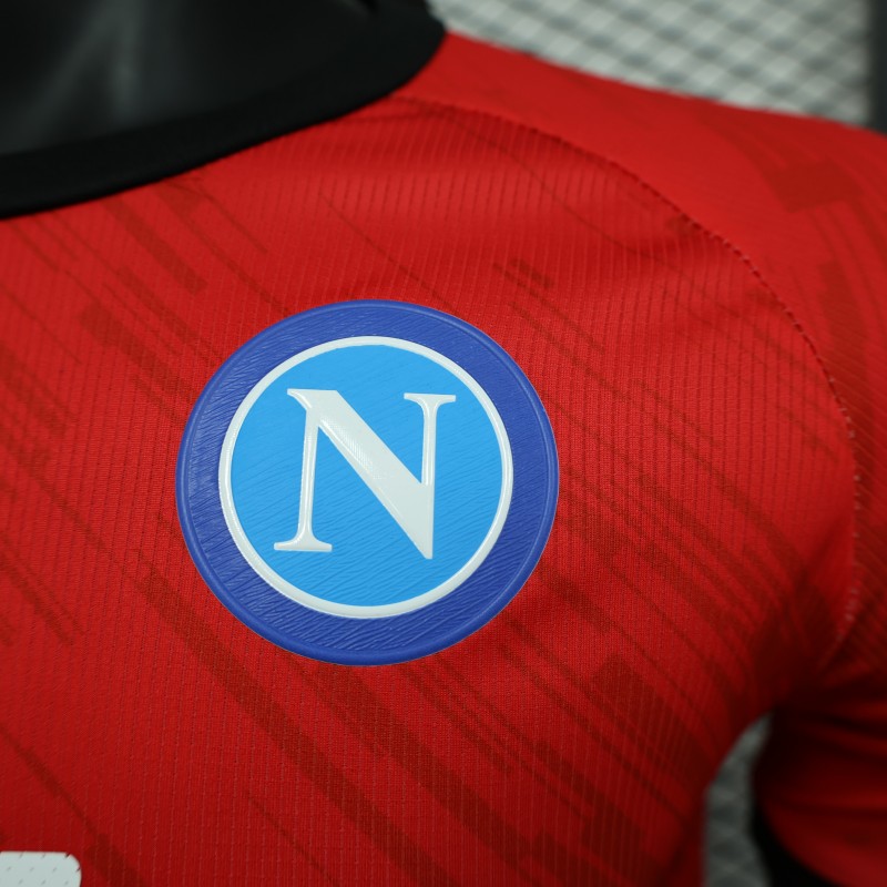 Player Version SSC Napoli Face Game Pierluigi Gollini Goalkeeper Jersey