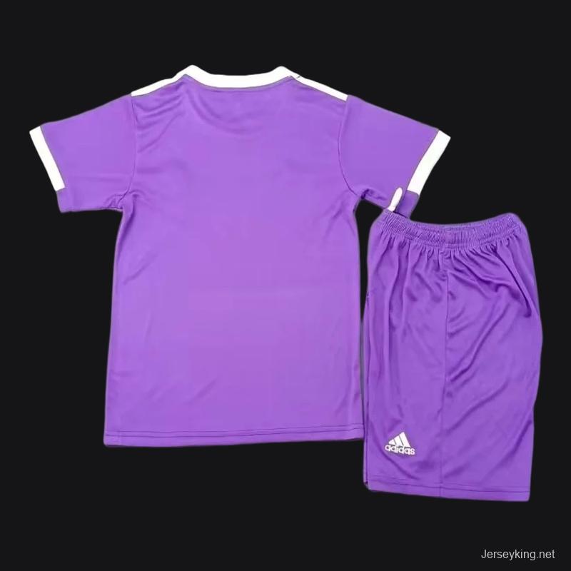 Retro Kids 16/17 Real Madrid Away Purple Jersey