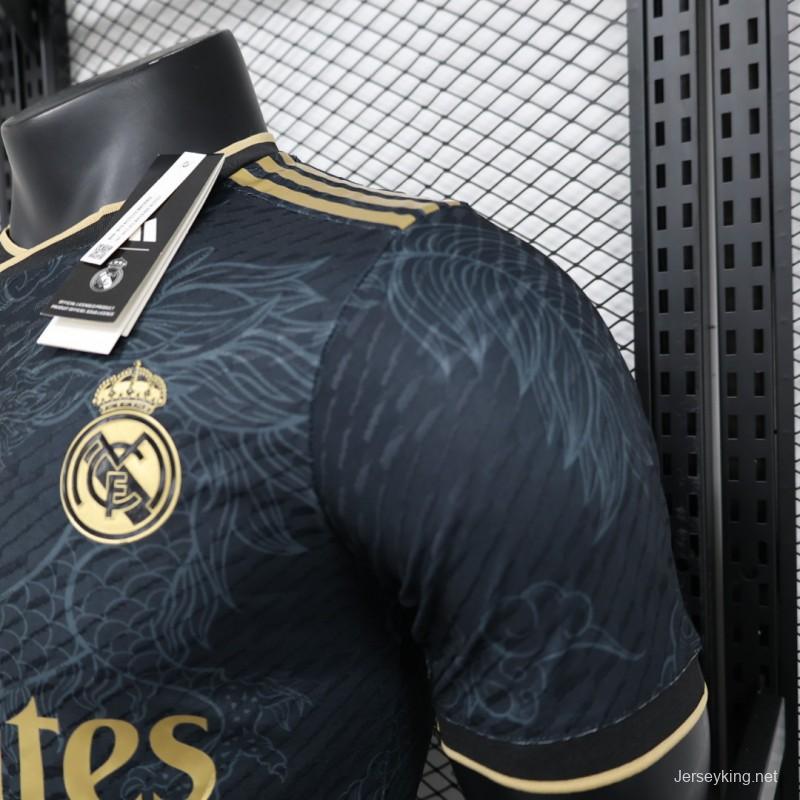 Player Version 23/24 Real Madrid Black Dragon Jersey