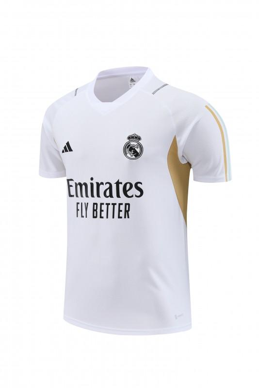 23 24 Real Madrid White Short Sleeve+Shorts