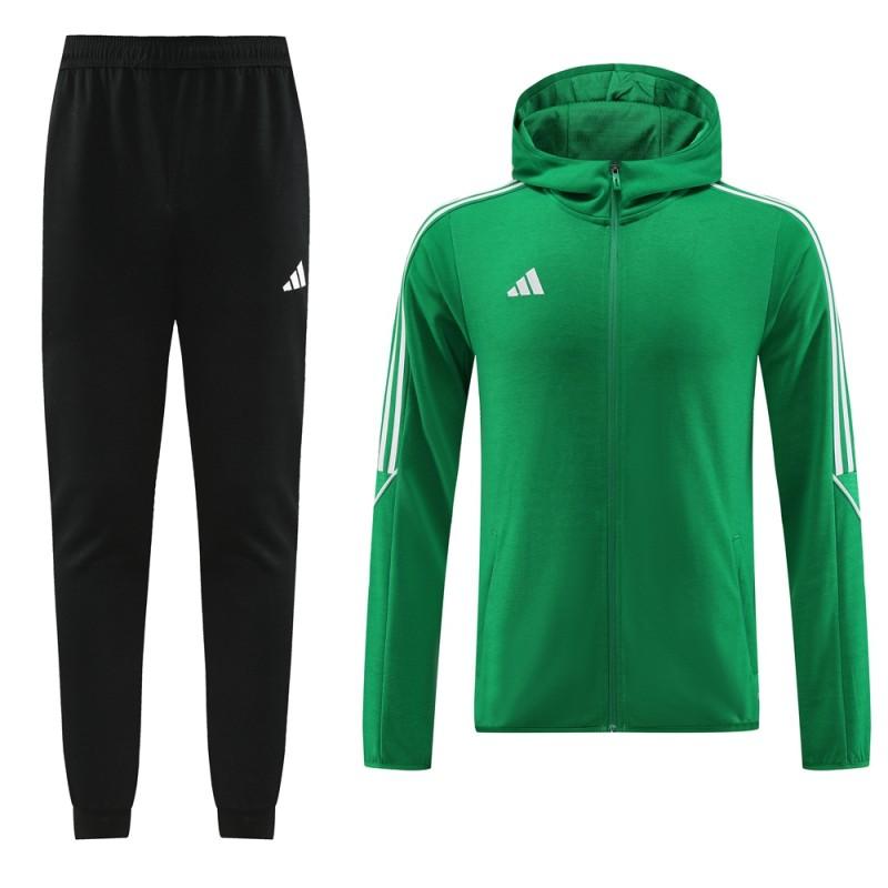 2023 Adidas Green Hoodie Full Zipper Jacket +Pants