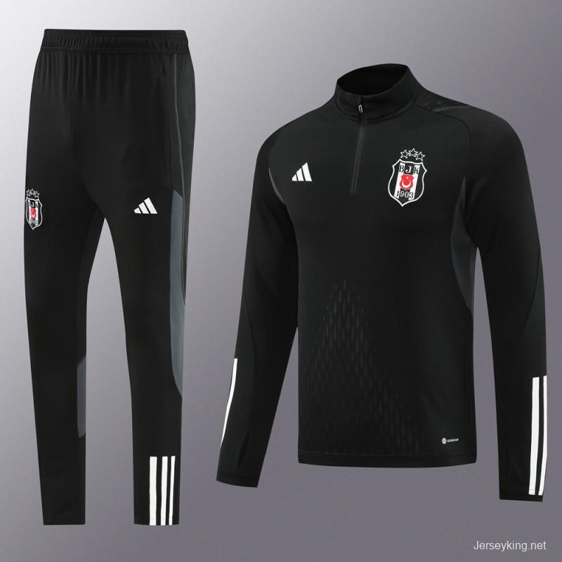 23/24 Besiktas Black Half Zipper Jacket+Pants