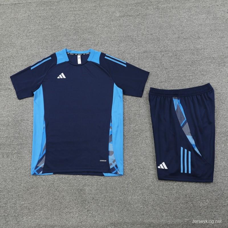 24/25 Adidas Navy Short Sleeve Jersey+Shorts