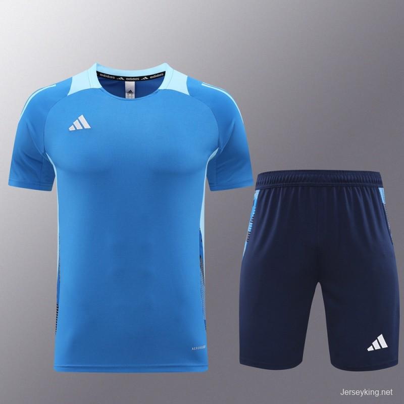 24/25 Adidas Blue Short Sleeve Jersey+Shorts