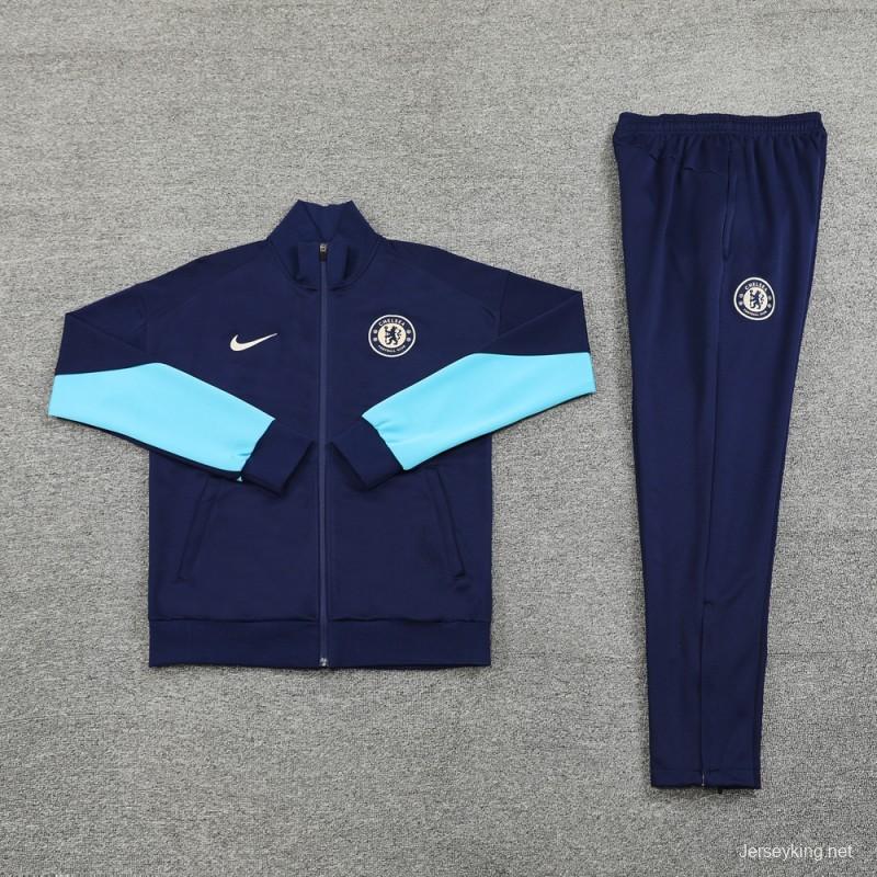 24/25 Chelsea Blue Full Zipper Jacket +Long Pants