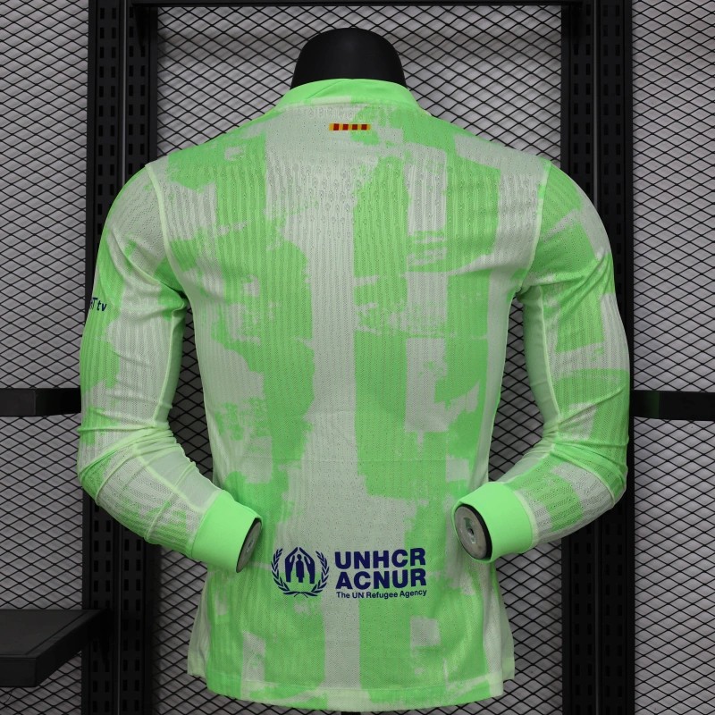25/26 Player Version Barcelona Third 125th Anniversary Long Sleeve Jersey