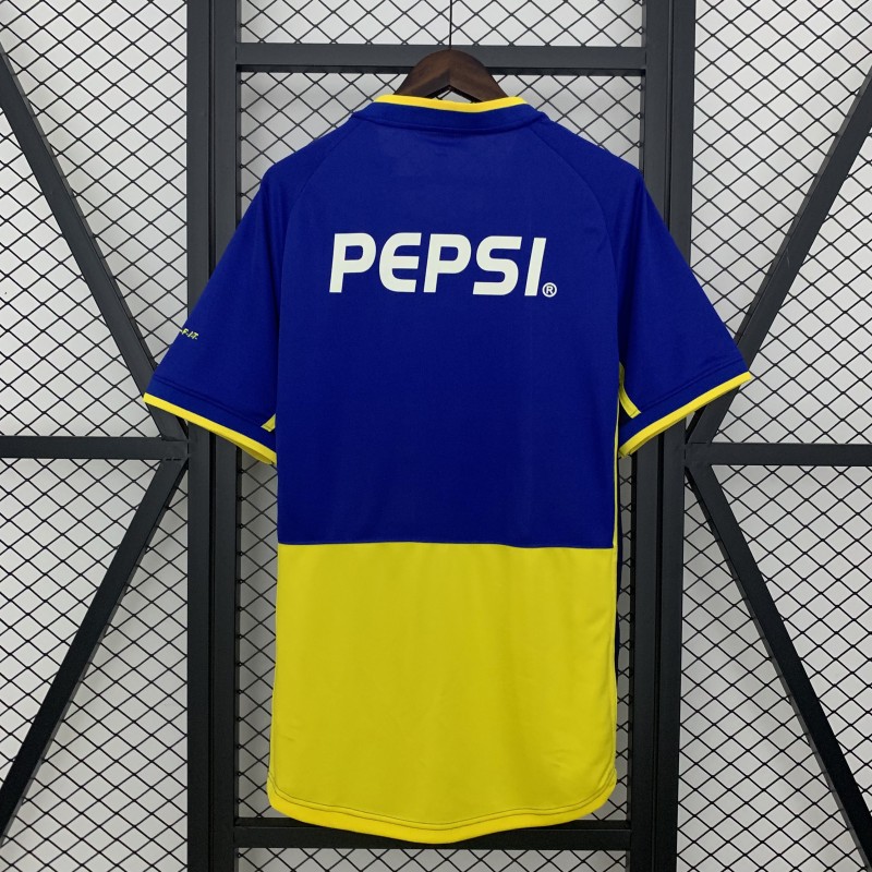 02/03 Retro Boca Juniors Home Jersey