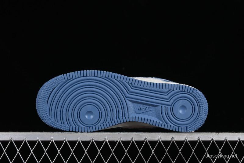 Nike Air Force 1 '07 Low LV Collaboration - Denim Double Swoosh Low-Top Casual Sneakers - HD1968-028