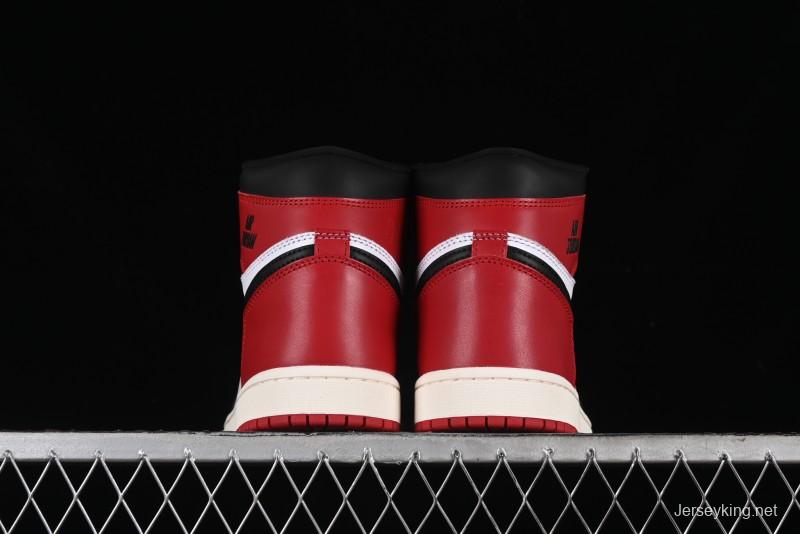 Nike Air Jordan 1 High OG Retro Basketball Shoes with Black Toe Design - DZ5485-106