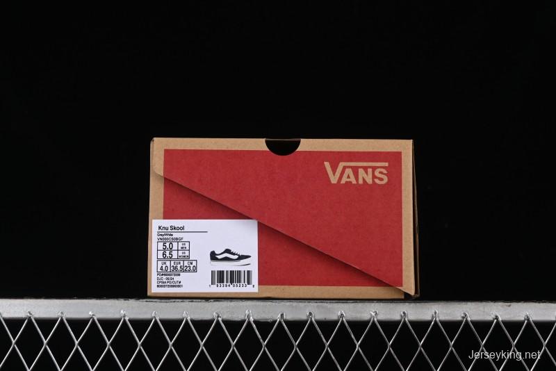 Vans Classics Knu Skool Full-Grain Leather Retro Sneakers - VN000CS0BGF