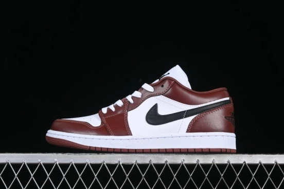 Nike Air Jordan 1 Low AJ1 White University Red Casual Sneakers - HF3148-102