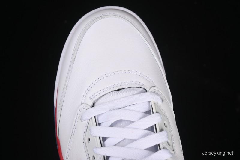 Nike Air Jordan 5 Retro Basketball Shoes Fire Red Black Tongue - HQ7978-101