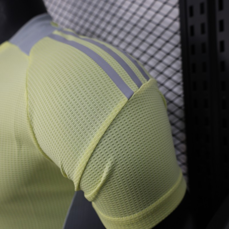 Player Version 2025 Algeria Light Yellow with Adidas Design Jersey
