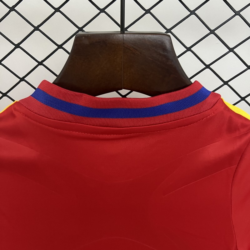 Retro 2010 Kids Spain Home Size 16-28 Jersey