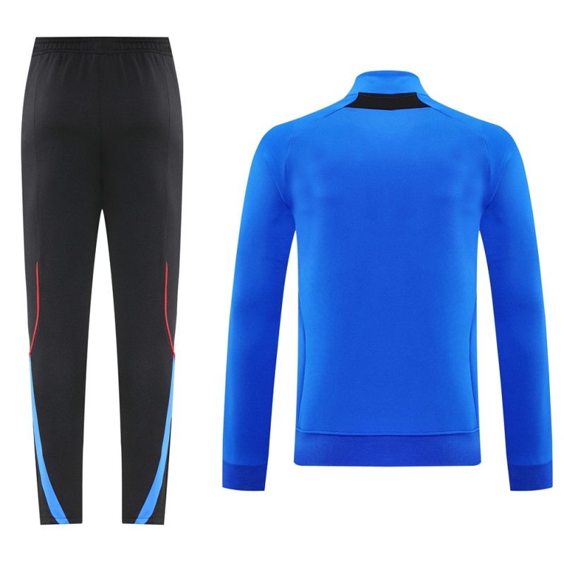 25/26 Manchester United Blue Full Zipper Jacket +Long Pants